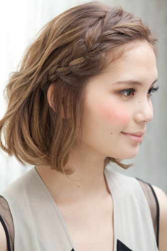10 kiểu tết tóc dễ thương cho cô nàng tóc ngắn