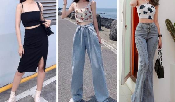 Mặc áo croptop với quần gì? Phối áo croptop với với quần jean