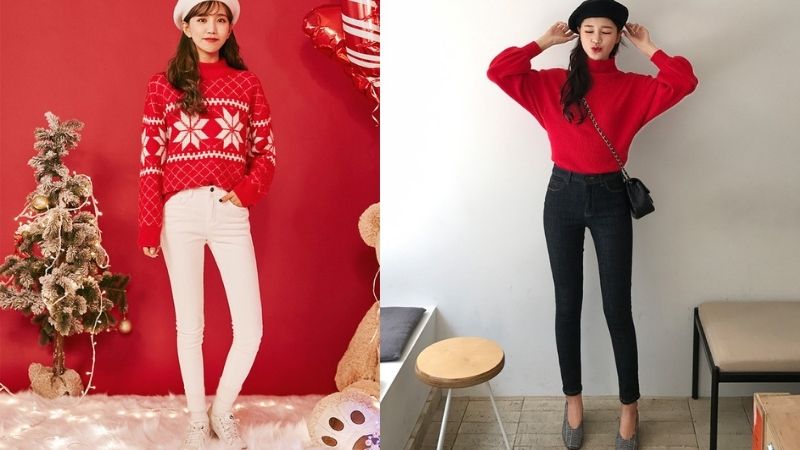 – Váy ôm body – cách phối đồ đi chơi Noel gợi cảm