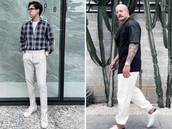 – Cá tính cùng bộ phối áo khoác denim cùng quần jogger