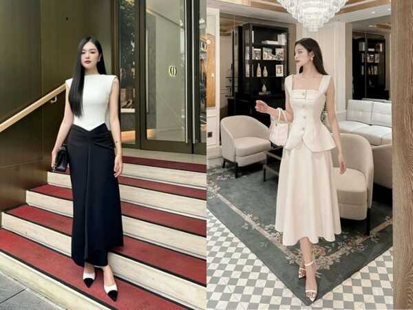– Đầm dự tiệc cưới dáng xòe
